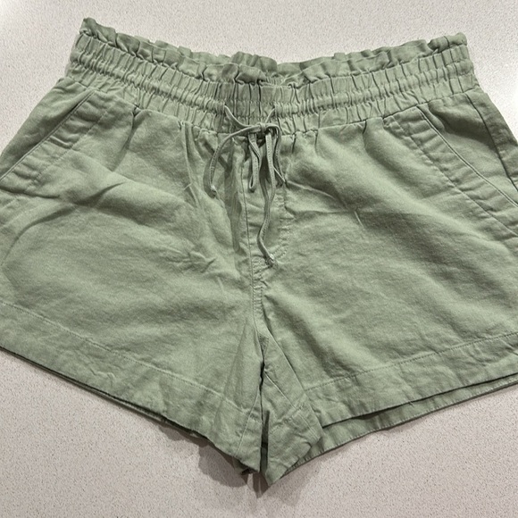 NWOT A New Day Linen Blend Drawstring Shorts - Picture 3 of 4